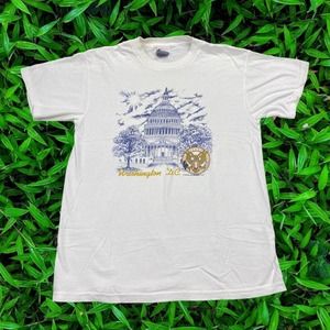 90s Washington D.C. F&M Expression Delta Pro Weight Destination Cotton Tee Med